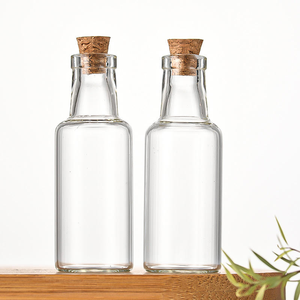 Frasco de vidrio de borosilicato alto con tapón de corcho Durable resistente al calor Almacenamiento de alimentos Té Embalaje de dulces Muestra de bayas de Goji - Product Image 2