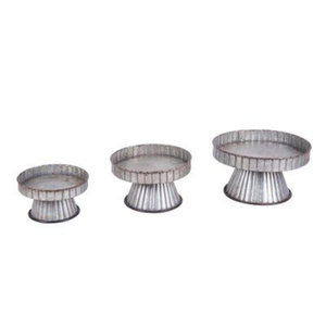 Soporte para cupcakes de Metal galvanizado de 3 niveles, mango de corazón, bandeja de exhibición de postres rústicos, soporte para pastel de granja para fiesta de boda - Product Image 4