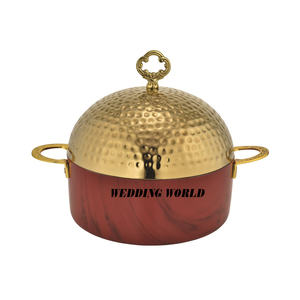 Olla de acero inoxidable, la mejor cazuela de utensilios de cocina para el hogar y el hotel, calentador de alimentos de Metal clásico y elegante al por mayor - Product Image 1