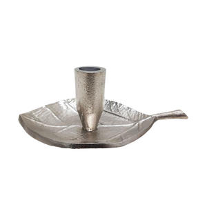 Juego de 3 portavelas de aluminio, portavelas de gran tamaño de Color plateado para mesa de sala de estar y decoración del hogar - Product Image 1