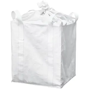 Schweres Lager PP gewebter Jumbo-Zement Big Bulk Fabric Bulk Bag mit starken Griffen