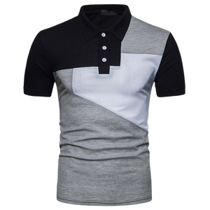 Camisa de Golf Casual para Hombre, Corte Ajustado, Manga Corta, Tela de Lona, Spandex/Algodón, Logotipo Frontal Personalizado, Ropa Deportiva de Verano - Product Image 6