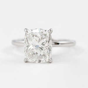 แหวนเพชรโมอิสสีเงิน925พร้อมรัศมีที่ซ่อนหรูหราและมีสไตล์ - Product Image 1