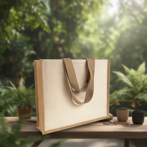 Borse Shopper Personalizzate in Juta e Tela Promozionali con Soffietto - Product Image 3