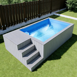 JST Space Co. Ltd 8mm FRP Above Ground Rectangle Pool <b>Kit</b>-Durable Easy Install Eco-Friendly UV Resistant Adult & Family Use - Product Image 3