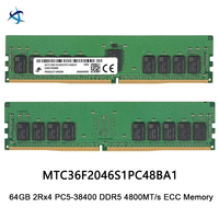 MTC36F2046S1PC48BA1 64GB DDR5 4800MHz RDIMM Dual Rank X4 ECC Memori Server untuk Inferensi AI Pusat Data Perusahaan
