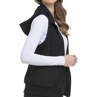 Veste d'infirmière sans manches unisexe et gilet de travail avec logo personnalisé, style uniforme médical, design moderne, boutons sur le devant et 2 poches