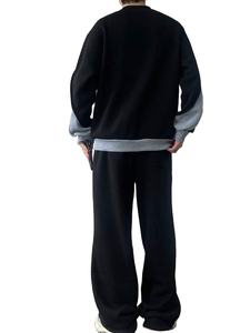 Vente en gros OEM Survêtements 100% coton personnalisés 500 décontractés de couleur simple pour hommes Survêtements bouffants pour hommes - Product Image 3