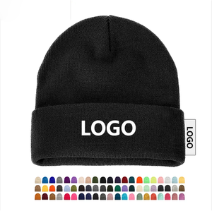 Chapeau beanie chaud, bonnet d'hiver en tricot doux, confortable, extensible, thermique, indispensable pour le temps froid, à porter tous les jours en extérieur, élégant et confortable - Product Image 1