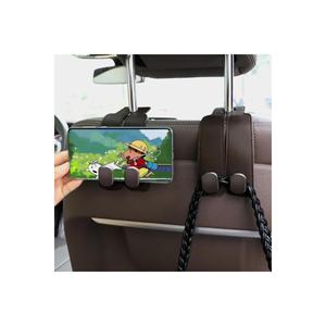 Crochet d'appui-tête de voiture avec support de téléphone et porte-sac pour siège arrière - Product Image 3