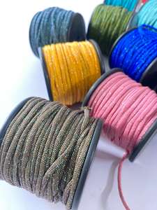 Hilo de Poliéster Metálico 100% para Bordado y Crochet, Patrón Crudo, Ecológico, Venta al por Mayor, Textil Kushang - Product Image 3