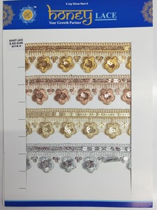 ผ้าลูกไม้ปักลายดอกไม้สีสันสดใสมีลวดลายซับซ้อนแฟชั่นระดับไฮเอนด์สำหรับสไตล์ธุรกิจสำหรับกระเป๋าและเสื้อผ้า - Product Image 2