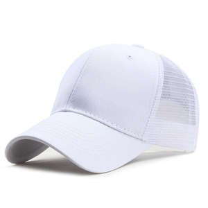 Chapeau de camionneur promotionnel léger 6 panneau coton Snapback réglable chapeau à séchage rapide avec broderie transfert de chaleur Logo personnalisé - Product Image 5