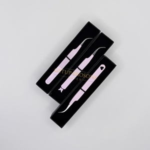 Pinzas para Pestañas GETUP BROSONS IMPEX, Diseño con Recubrimiento de Papel, Punta Suave de Acero Inoxidable, Precisión Antiestática - Product Image 2