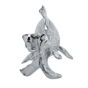 Sculpture de fontaine en or poli moderne et artistique pour le hall d'hôtel et la décoration de jardin, accent du festival du printemps - Product Image 2