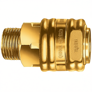 Raccord rapide EWO DN 7.2, lot de 10 pièces avec filetage externe en laiton G 3/8 16,66 mm pour outils d'atelier - Product Image 3