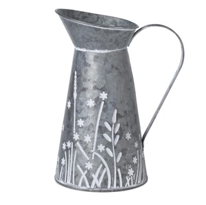 Seau en métal antirouille de vente chaude avec poignées jardinières galvanisées pour l'extérieur jardinières de seau de panier décor de fleurs Vintage - Product Image 4