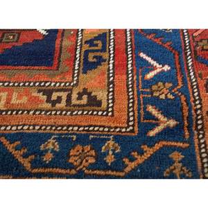 Kiaan Hand Knotted Wool <b>Rugs</b> Red & Orange Geometric <b>Boho</b> Style for Home-9x12 Rectangle for Living Room or Hallway - Product Image 3