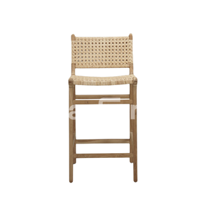 Taburete de Bar de ratán para el hogar, sillas altas de comedor, marco de madera, buena calidad, cocina para el hogar, muebles de comedor y restaurante - Product Image 4