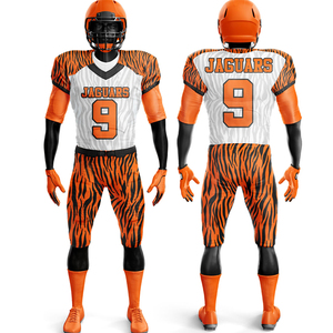 Uniforme de fútbol americano personalizado al por mayor con camiseta de impresión digital más logotipo y personalización de tamaño - Product Image 6