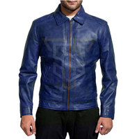 Veste d'hiver en cuir imperméable pour homme, prix de gros, faible MOQ