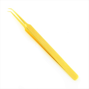 Christmas Professional Quality Steel Beauty <b>Tool</b> Anti-Static Gold Eyelash Straight Tweezer <b>Blackhead</b> <b>Remover</b> Whitehead - Product Image 5