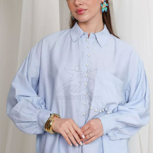 Conjunto Casual de Algodón 100% Suave, Camisa con Botones y Pantalón, para Salidas de Verano, Ecológico, Ligero y de Secado Rápido, para Mujer - Product Image 6