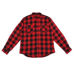 เสื้อเชิ้ตผ้าสักหลาดลายตารางสีแดงคลาสสิกสำหรับผู้ชาย ฤดูใบไม้ร่วง รับผลิตตามสั่งพร้อมปักโลโก้ - Product Image 6