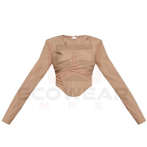 Último diseño de blusa para mujer, blusa floral para fiesta, blusa de color sólido para mujer - Product Image 6