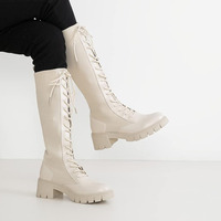Bottes d'équitation Sexy Cool Black Matt Over Knee pour femmes chaussures pour dames