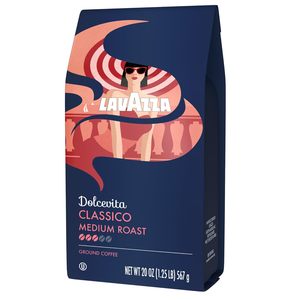 Mélange de café moulu Lavazza Classico, torréfaction moyenne, authentique italien, mélangé et torréfié en Italie, 20 onces - Product Image 1
