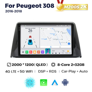MEKEDE MS Android Pantalla <span class=keywords><strong>Mp3</strong></span> Reproductor de vídeo para coche Radio 9 pulgadas para Peugeot 308 2017-2019 - Product Image 5
