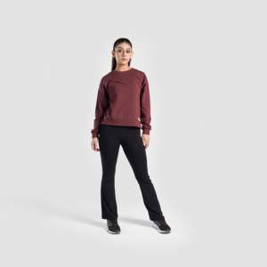GAI Flow <b>Top</b> (Maroon) Versatile Yoga <b>Top</b> - Product Image 4