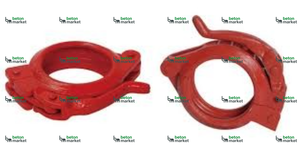 Abrazaderas de manguera de acero inoxidable con tornillo en T para bombas de hormigón... Abrazaderas/Clips - Product Image 2