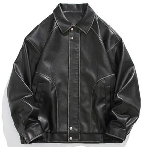 Veste de motard en cuir classique tenue de vacances à la mode et cadeau du Nouvel An pour lui ou elle - Product Image 6