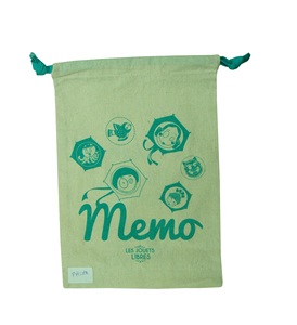 Sac à dos en coton biologique certifié GOTS, réutilisable, respectueux de l'environnement, avec cordon de serrage, impression de logo personnalisée, petite taille, plusieurs couleurs - Product Image 3