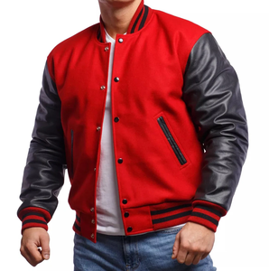 Vestes d'université brodées à impression personnalisée de haute qualité Veste de baseball respirante pour hommes Veste Varisty - Product Image 4