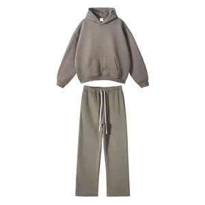 ชุดวอร์มใส่ได้ทั้งชายและหญิงชุดวอร์มผ้าฟลีซผ้าฝ้ายโอเวอร์ไซส์เหมาะสำหรับผู้ชาย - Product Image 1