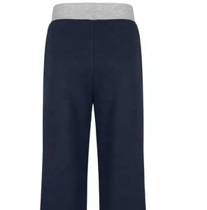 Pantalones rectos florales para mujer, pantalones de chándal de gimnasio y pantalón de cintura alta, estampado de algodón a la moda, envío directo, pantalón/pantalón para mujer - Product Image 2