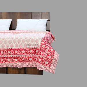Handmade Thiết Kế Mới Nâu Butta Hoa Bông Quilt Bộ Mềm Khâu Kỹ Thuật Bedsheet Với Gối Bìa Nhà Bộ Đồ Giường - Product Image 1