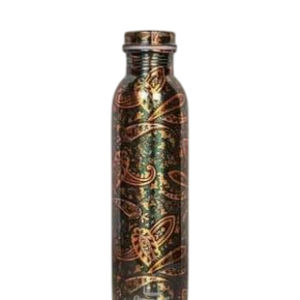 Luxury Copper <b>Water</b> <b>Bottle</b> Handmade Designer Drinkware Printed Copper Vessel For Yoga & Gym Eco-Friendly Handicraft Gifting Item - Product Image 1