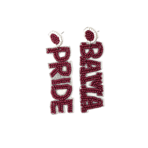 Muestre su espíritu de equipo con los pendientes de cuentas BAMA PRIDE Gameday-Exprese su amor por el equipo - Product Image 1