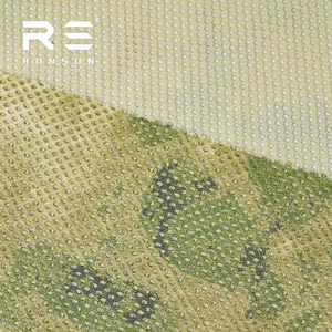 A-TACS-FG Camouflage Imprimé 230gsm 100% Polyester Maille Tactique Tricoté Tricot Mémoire Tissu pour Sacs En Plein Air Utilisation Durable - Product Image 3