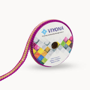 Lujo tradicional metálico onda patrón decorativo encaje ajuste 17mm poliéster oro cobre bronce plata mezcla brillante elegante rollo - Product Image 2