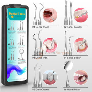 Herramientas médicas de alta calidad Kit de limpieza de dientes dentales de acero inoxidable - Product Image 3