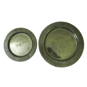 Plato cargador con cuentas de cristal de boda profesional plato de servidor de comida china forma octogonal plato de servidor de comida rápida USO DE Catering - Product Image 3