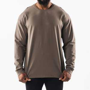 De manga corta para hombre, ajuste Regular, Fitness al aire libre, moda en blanco, 100% algodón, secado rápido, transpirable, diseño de hombro caído, calidad personalizada - Product Image 3