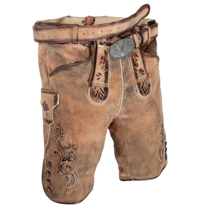 Short de fitness en laine écologique pour hommes avec logo personnalisé High Street OEM Broderie Motif solide en cuir Jogging Wear Nouveau style - Product Image 1