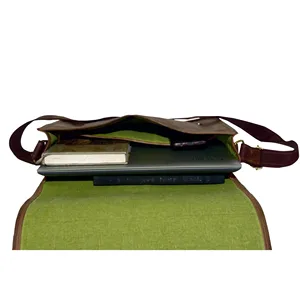 กระเป๋าคาดอกหนังแท้ดีไซน์วินเทจแบบมีซิปปิดกันน้ำและพกพาได้สำหรับฤดูร้อน - Product Image 6