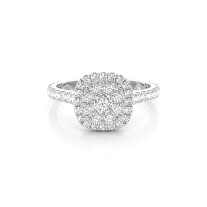 Anillo de Oro Amarillo de 18 Quilates con Diamante Cultivado en Laboratorio de 0.08 Quilates, EF VS, Micro Diamante, Joyería Étnica para Mujer, 1.6 Quilates en Total, Venta al por Mayor - Product Image 5